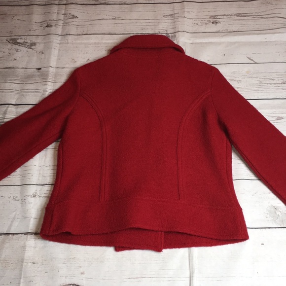 - Eagle’s eye boiled wool red structured coat - Picture 9 of 9